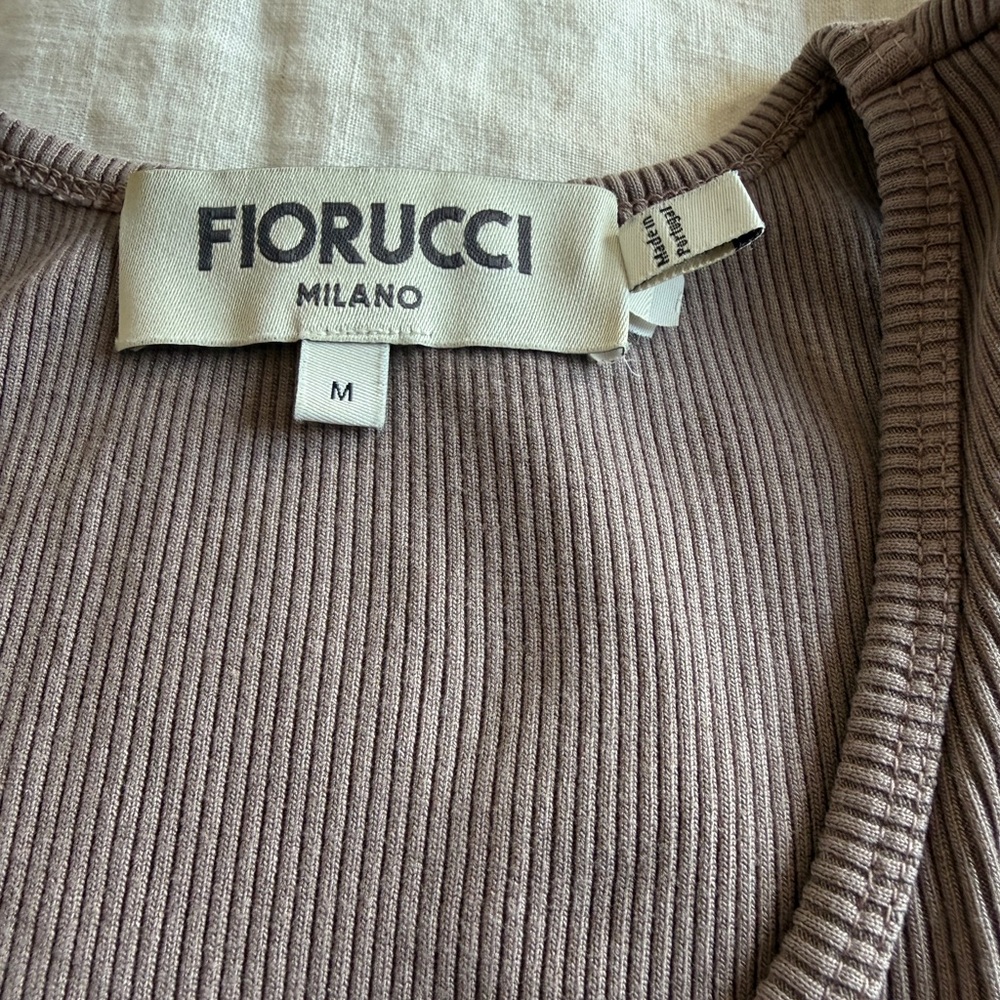 Fiorucci Brown Ribbed Tank Top - Picture 3 of 4